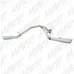 MBRP 2009-2013 Chevy/GMC 1500 4.8/5.3L RC/EC/CC (excluding 8' bed) Cat Back, Dual Split Side, T304  -- S5056304