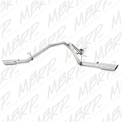 MBRP 2009-2013 Chevy/GMC 1500 4.8/5.3L RC/EC/CC (excluding 8' bed) Cat Back, Dual Split Side, T409  -- S5056409