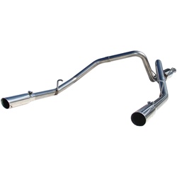 MBRP Exhaust Pro Series 2004-2005 Dodge Ram 1500 4.7L SC/CC-SB  Cat Back, Dual Split Rear, T304 -- S5106304