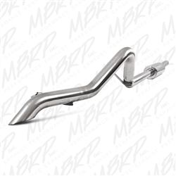 MBRP 2007-2011 Jeep Wrangler (JK) 3.8L V6 4 dr Off-Road Tail Pipe, Muffler before Axle, T409  -- S5514409