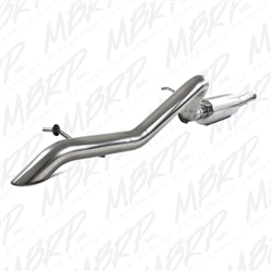 MBRP 2007-2011 Jeep Wrangler (JK) 3.8L V6 2 dr Off-Road Tail Pipe, Muffler before Axle, T409  -- S5518409