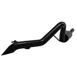 MBRP 2007-2011 Jeep Wrangler (JK) 3.8L V6 2 dr Off-Road Tail Pipe, Muffler before Axle, Black Coated  -- S5518BLK