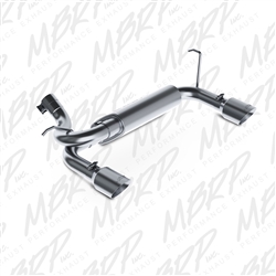 MBRP 2007-2014 Jeep Jeep Wrangler/Rubicon 3.6L/3.8L V6 Axle Back, Dual Rear Exit  -- S5528409