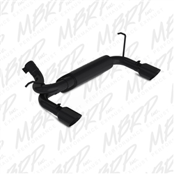 MBRP 2007-2014 Jeep Jeep Wrangler/Rubicon 3.6L/3.8L V6 Axle Back, Dual Rear Exit  -- S5528BLK