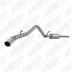 MBRP 2009-2013 Chevy/GMC 1500 4.8/5.3L RC/EC/CC (excluding 8' bed) Cat Back, Single Side, Aluminized  -- S5054AL