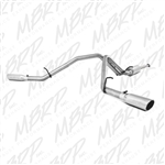 MBRP 2007-2010 Chevy/GMC 1500 Denali 3" Cat Back, Dual Split Side, Aluminized  -- S5066AL