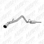 MBRP 2014-2015 Chevy/GMC Silverado/ Sierra 1500 4.3L V6 or 5.3L V8 3" Cat Back, Single Side Exit, Aluminized  -- S5080AL