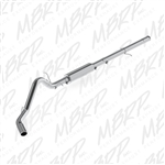 MBRP 2014-2015 Chevy/GMC Silverado/ Sierra 1500 6.2L V8 3 1/2" Cat Back, Single Side exit, T409  -- S5086409