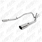 MBRP 2006-2008 Dodge/Chrysler Ram Hemi 1500 5.7L SC/CC-SB 3" Cat Back, Dual Split Rear, Aluminized  -- S5126AL