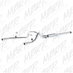 MBRP 2015 Ford F150 2.7L/3.5L Ecoboost 2 1/2" Cat Back, Dual Rear Exit, Aluminized  -- 5255AL