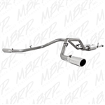 MBRP 2009-2015 Toyota 4.6L/5.7L V8, DC-Std., CM-SB & RC-LB Cat Back, Dual Split Side, Aluminized  -- S5316AL