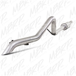 MBRP 2007-2011 Jeep Wrangler (JK) 3.8L V6 4 dr Off-Road Tail Pipe, Muffler before Axle, Aluminized  -- S5514AL