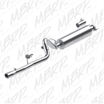 MBRP 1987-2001 Jeep 4.0L 2.5" Cat Back, Single, Aluminized  -- S5534AL