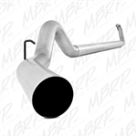 MBRP 1994-2002 Dodge/Chrysler 2500/3500 5" Turbo Back, Single - no Muffler  -- S6112PLM