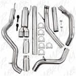 MBRP 2004.5-2007 Dodge/Chrysler 2500/3500 Cummins "600/610" 4" Turbo Back, Dual Side Exit, T409  -- S6128409