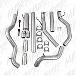 MBRP 2004.5-2007 Dodge/Chrysler 2500/3500 Cummins "600/610" 4" Turbo Back, Dual Side Exit, Aluminized -- S6128AL