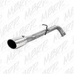 MBRP 2013-2015 Dodge/Chrysler 2500/3500 Cummins 6.7L (All excl. CC/SB)  4" Filter Back, Single Side, AL with 5" mirror polished T304 tip  -- S6156AL