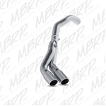 MBRP 2013-2015 Dodge/Chrysler 2500/3500 Cummins 6.7L (All excl. CC/SB)  4" Filter Back, Dual Outlet, Single Side, Aluminized  -- S6166AL