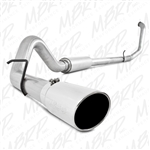 MBRP 1999-2003 Ford F-250/350 7.3L 4" Turbo Back, Single Side Exit, Aluminized  -- S6200AL