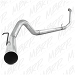 MBRP 1999-2003 Ford F-250/350 7.3L 4" Turbo Back, Single Side - no muffler  -- S6200PLM