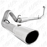 MBRP 1999-2003 Ford Excursion 7.3L 4" Turbo Back, Single Side Exit, Aluminized -- S6204AL