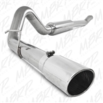 MBRP 2003-2007 Ford F-250/350 6.0L, EC/CC 4" Turbo Back, Single Side (Stock Cat) Exit, T409  -- S6206409