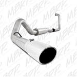 MBRP 2003-2005 Ford Excursion 6.0L 4" Turbo Back, Single Side (Stock Cat) Exit, Aluminized  -- S6216AL