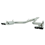 MBRP 2009-2011 Dodge/Chrysler Challenger SE/SXT 3.5L V6 (lower valance required) Cat Back, Dual Split Rear, T304  -- S7108304