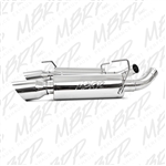 MBRP 2005-2010 Ford Mustang GT Dual Mufflers Axle Back, Split Rear, T304  -- S7200304