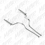 MBRP 2011-2014 Ford Mustang GT 5.0 Cat Back, Dual Split Rear, Street Version, Aluminized  -- S7258AL