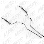 MBRP 2007-2010 Ford Shelby GT500 Dual Mufflers Cat Back, Dual Split Rear, Street Version T304, 4" Tips  -- S7269AL