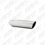 MBRP Universal 4" OD, 3" inlet, 16" in length, Angled Cut Rolled End, Weld on, T304  -- T5136