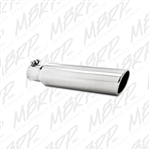 MBRP Universal 3.5" OD, 2.5" inlet, 16" in length, Angled Cut Rolled End, Clampless-no weld, T304  -- T5142